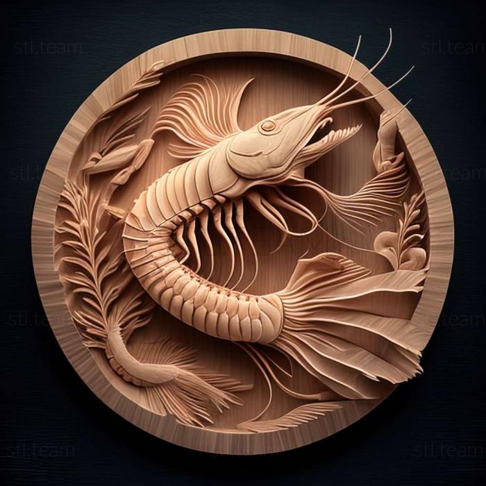 3D model shrimp (STL)
